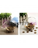 Стъклена касичка Прасенце